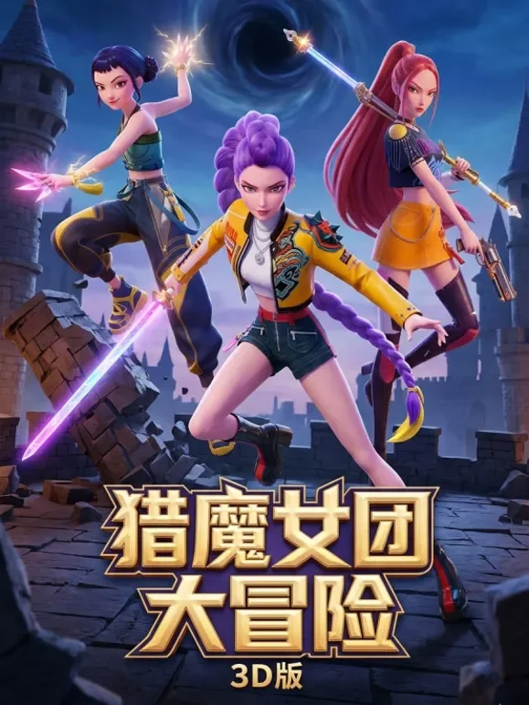 猎魔女团大冒险3D版动漫海报