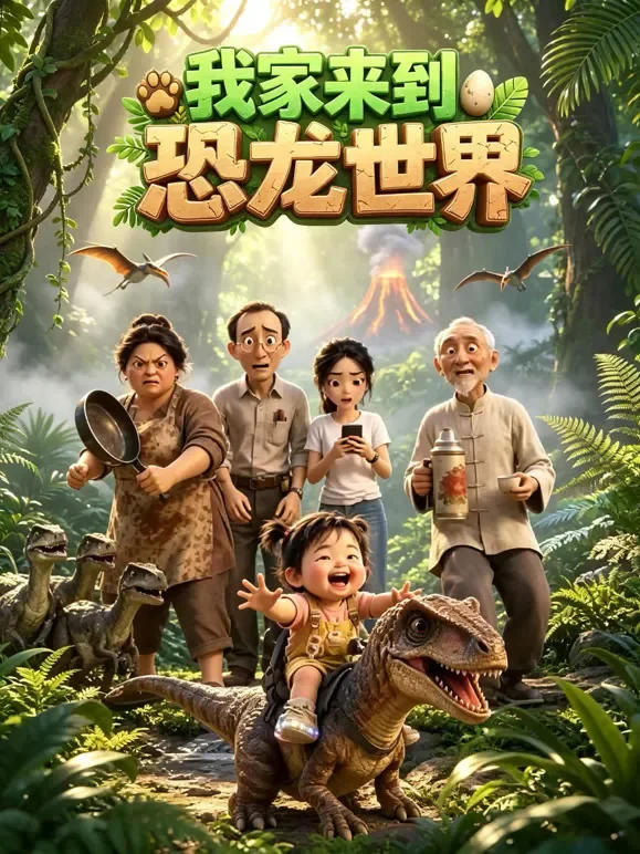 我家来到恐龙世界动漫海报