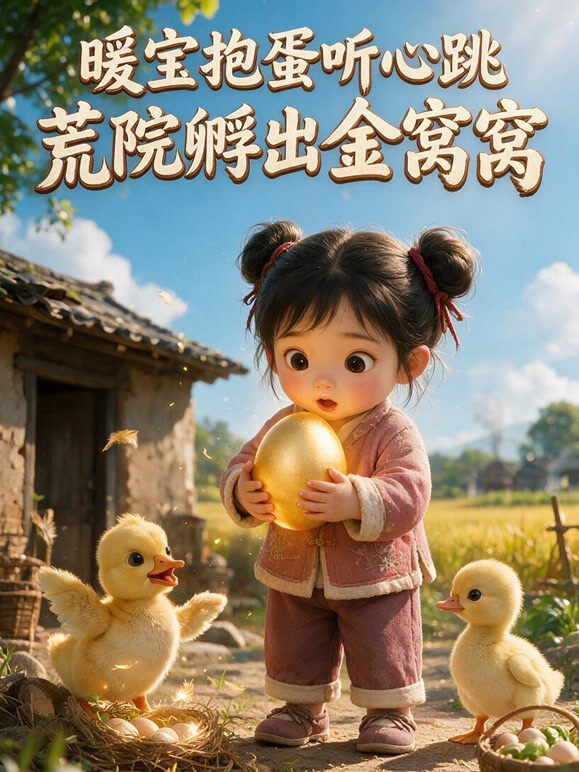 暖宝抱蛋听心跳，荒院孵出金窝窝