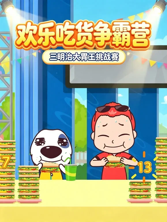 欢乐吃货争霸营动漫海报