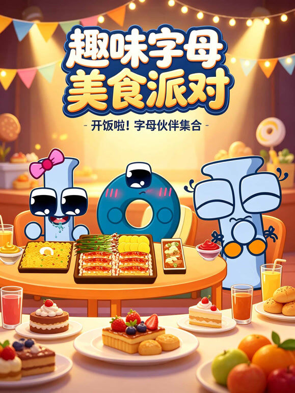 趣味字母美食派对