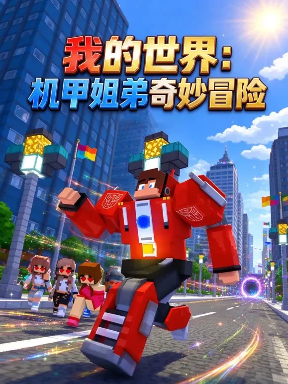 我的世界：机甲姐弟奇妙冒险动漫海报