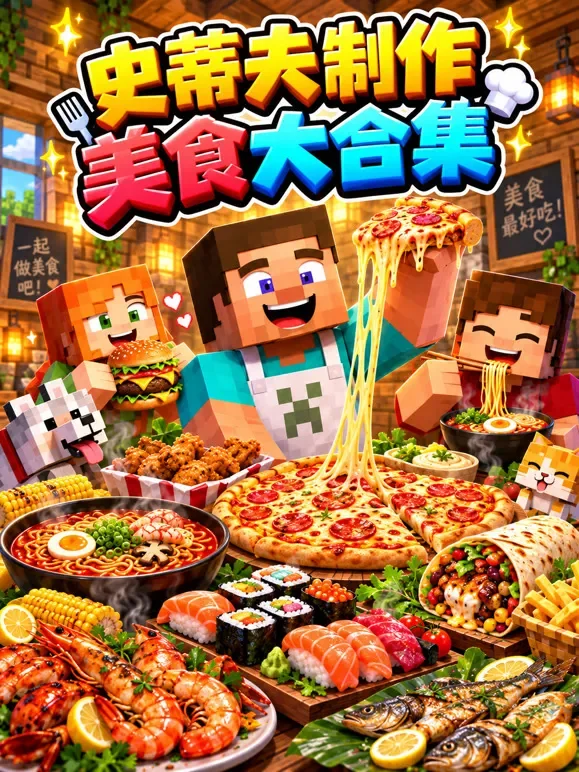 史蒂夫制作美食大合集动漫海报