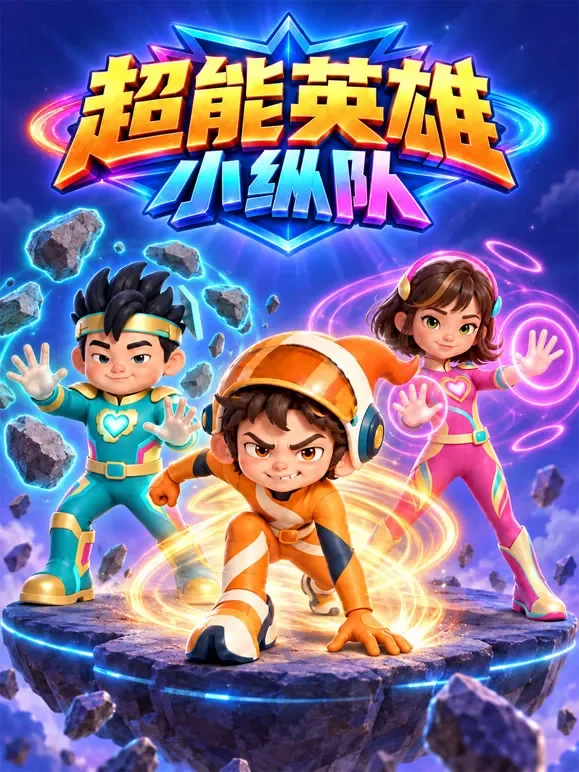 超能英雄小纵队动漫海报