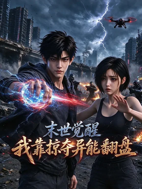 末世觉醒：我靠掠夺异能翻盘动漫海报