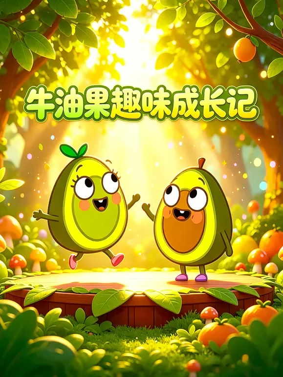 牛油果趣味成长记动漫海报