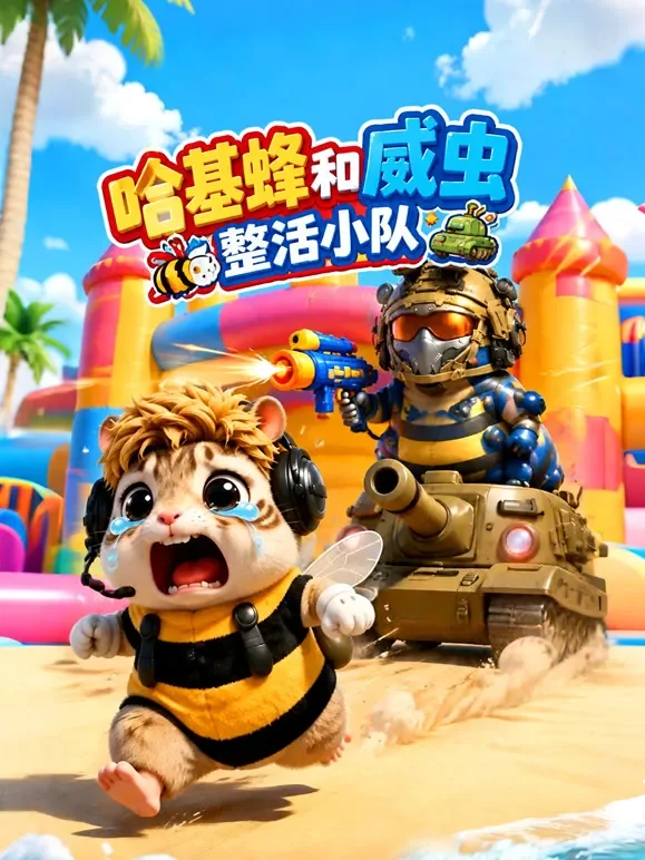 哈基蜂和威虫整活小队动漫海报