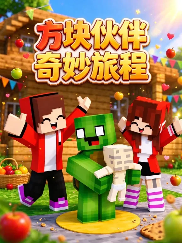方块伙伴奇妙旅程动漫海报
