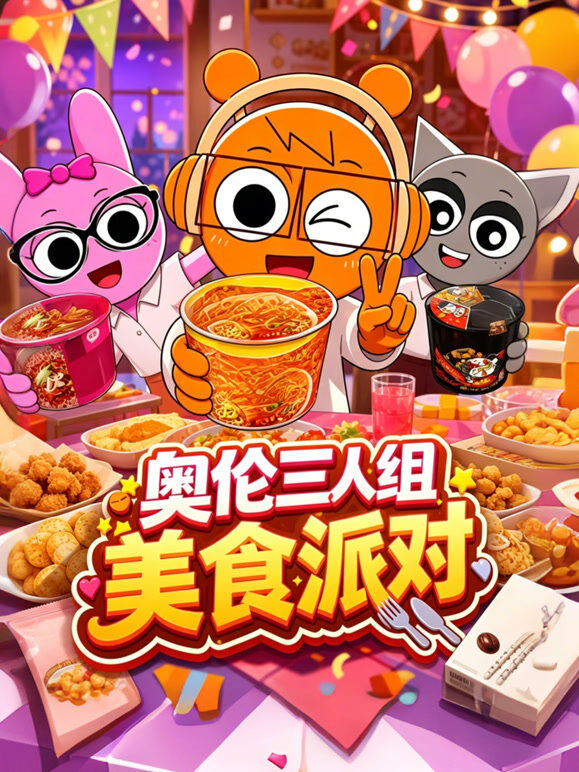 奥伦三人组美食派对
