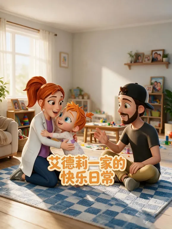 艾德莉一家的快乐日常动漫海报