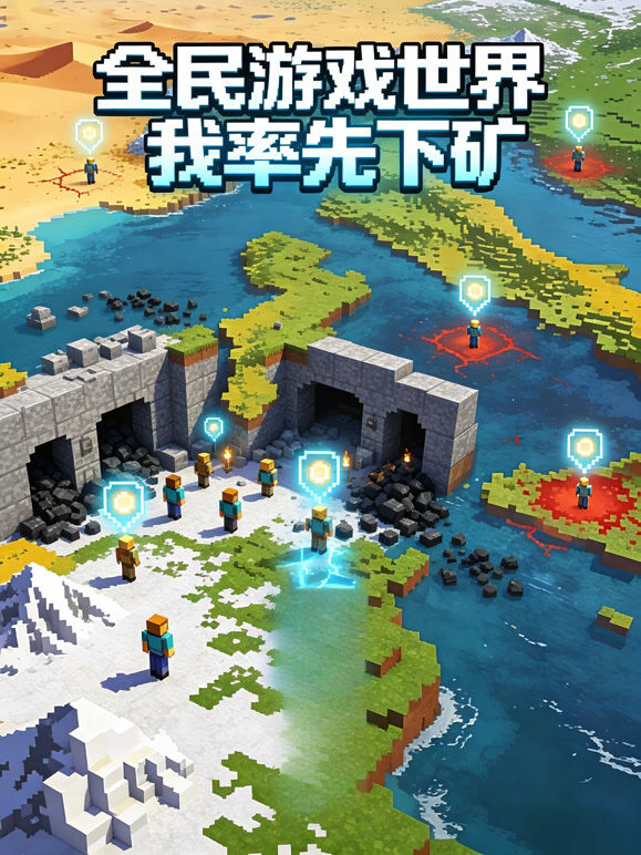 全民游戏世界我率先下矿