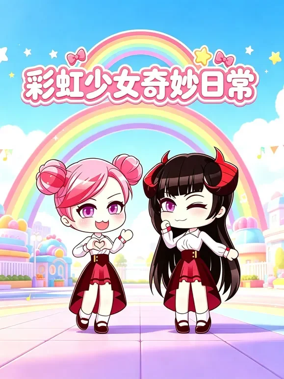 彩虹少女奇妙日常动漫海报