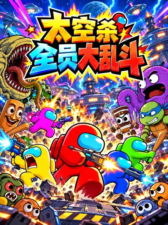 太空杀小队之全员大乱斗动漫海报