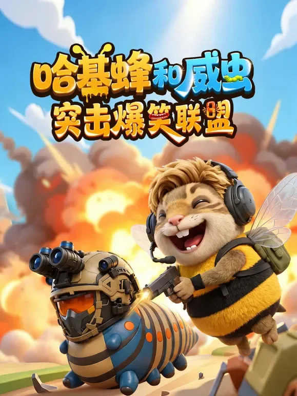 哈基蜂和威虫突击爆笑联盟动漫海报