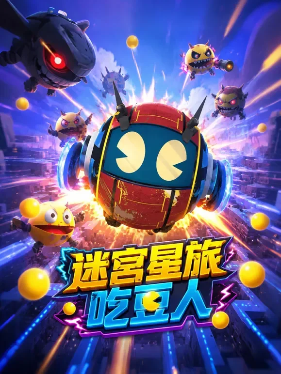 迷宫星旅吃豆人动漫海报