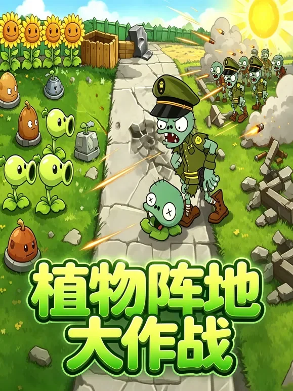 植物阵地大作战动漫海报