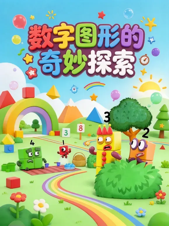 数字图形的奇妙探索动漫海报