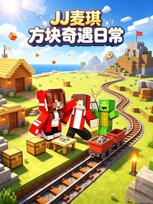 JJ 麦琪方块奇遇日常动漫海报