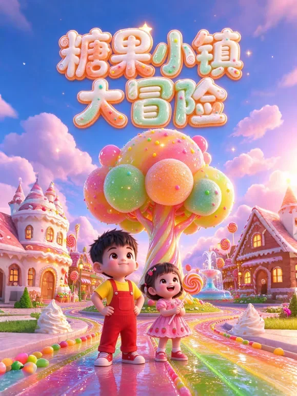 糖果小镇大冒险动漫海报
