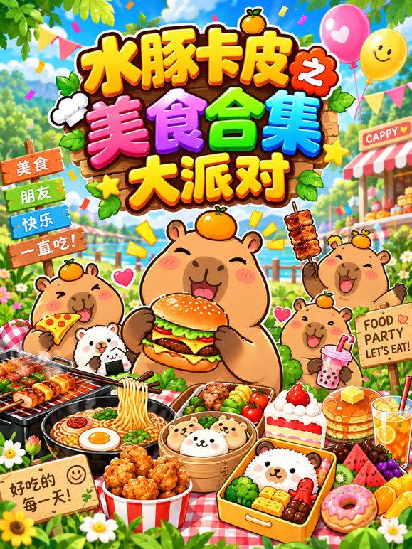 水豚卡皮之美食合集大派对