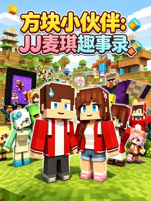 方块小伙伴：JJ麦琪趣事录动漫海报
