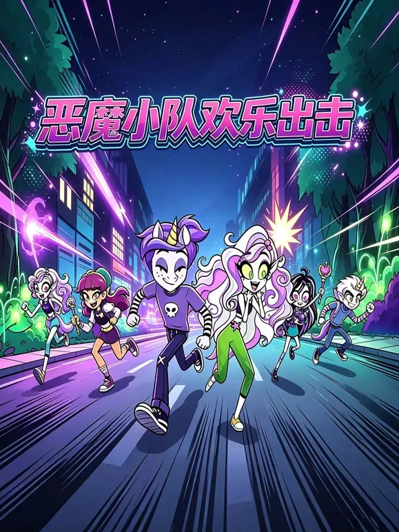恶魔小队欢乐出击动漫海报