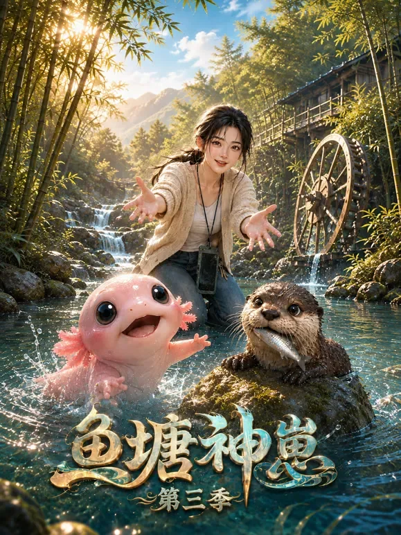 鱼塘神崽第三季动漫海报