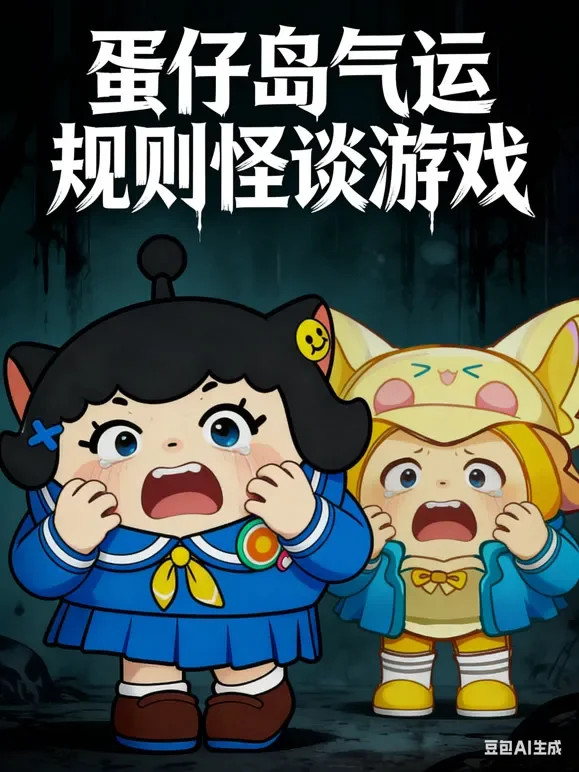 蛋仔岛气运规则怪谈游戏动漫海报