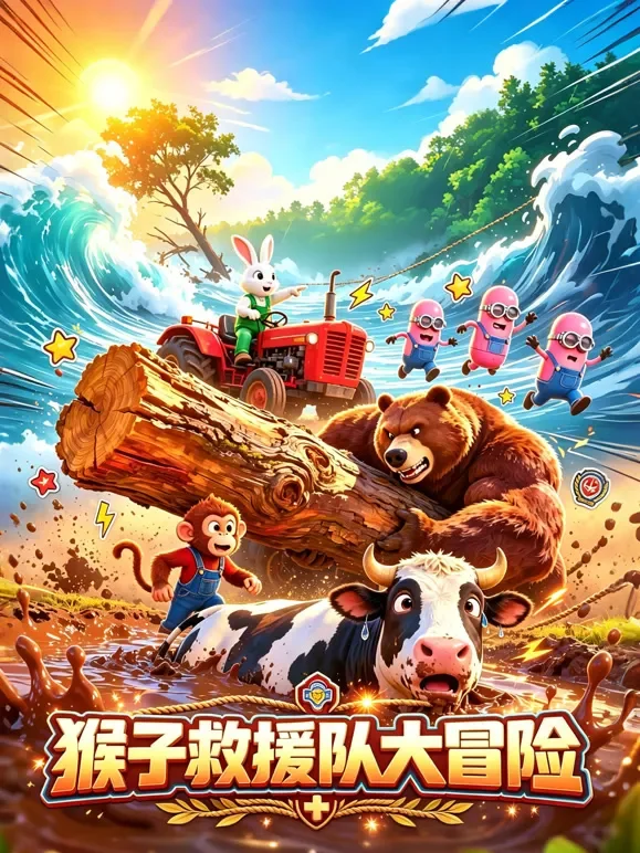 猴子救援队大冒险动漫海报