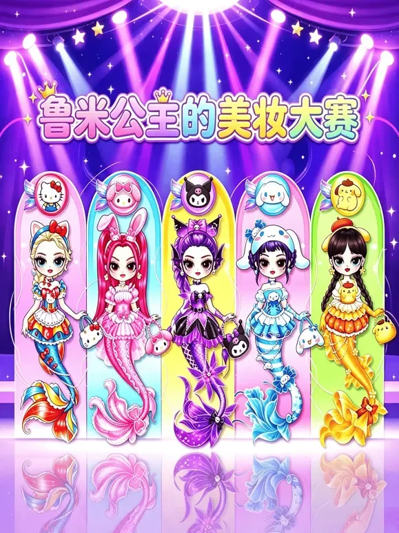 鲁米公主的美妆大赛动漫海报