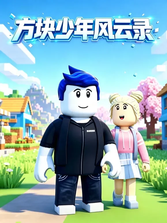 方块少年风云录动漫海报
