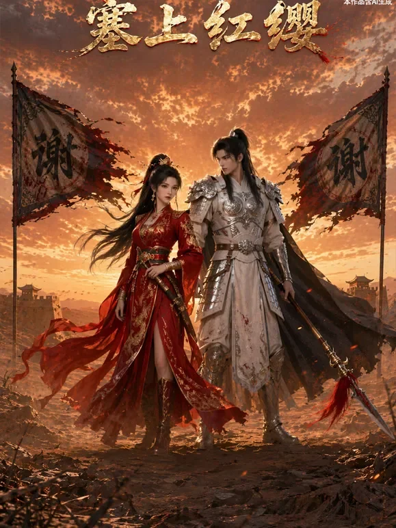塞上红缨动漫海报