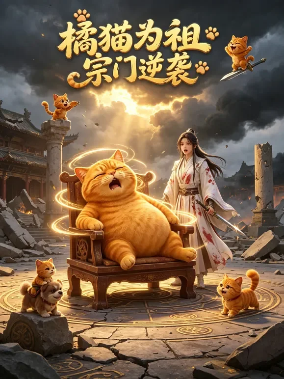 橘猫为祖，宗门逆袭动漫海报
