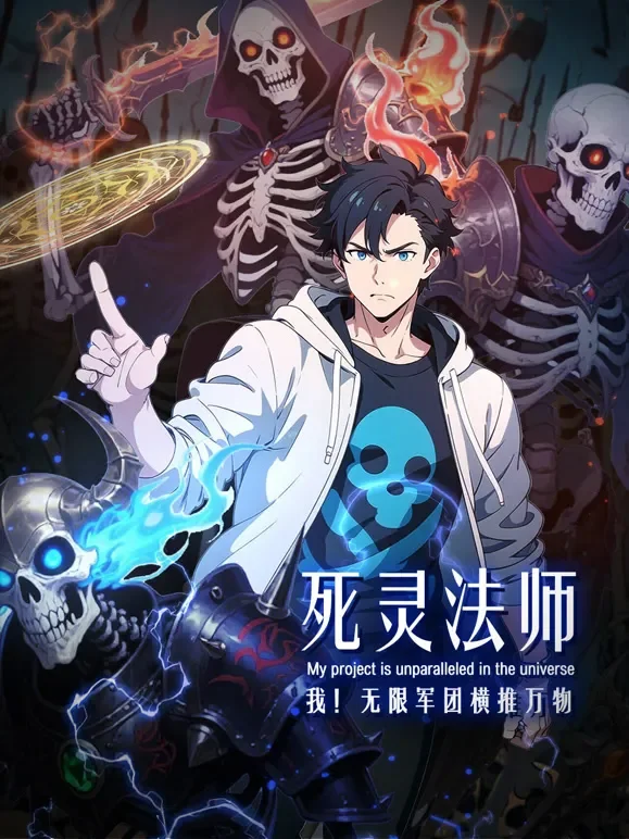 死灵法师：我！无限军团横推万物 动态漫画动漫海报