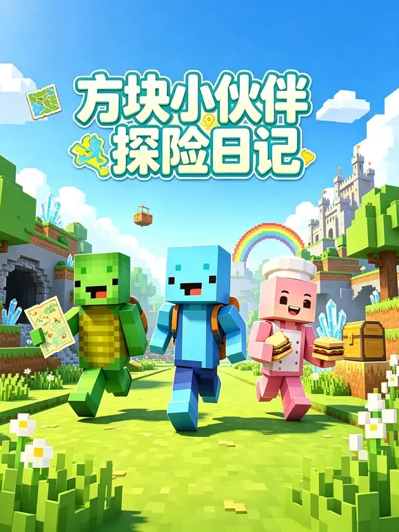 方块小伙伴探险日记动漫海报