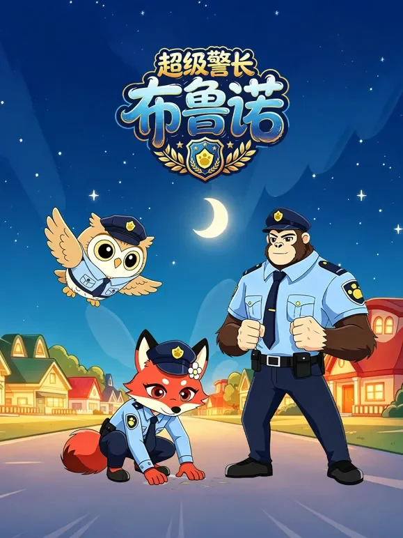超级警长布鲁诺动漫海报