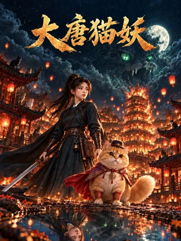 大唐猫妖动漫海报