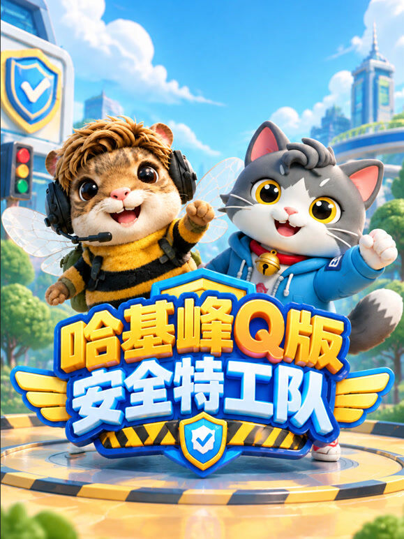 哈基蜂Q版安全特工队