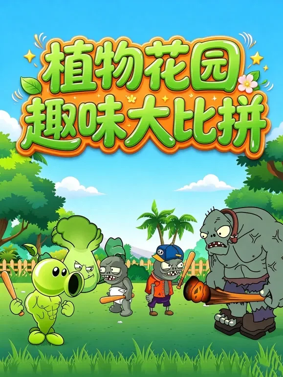 植物花园趣味大比拼动漫海报