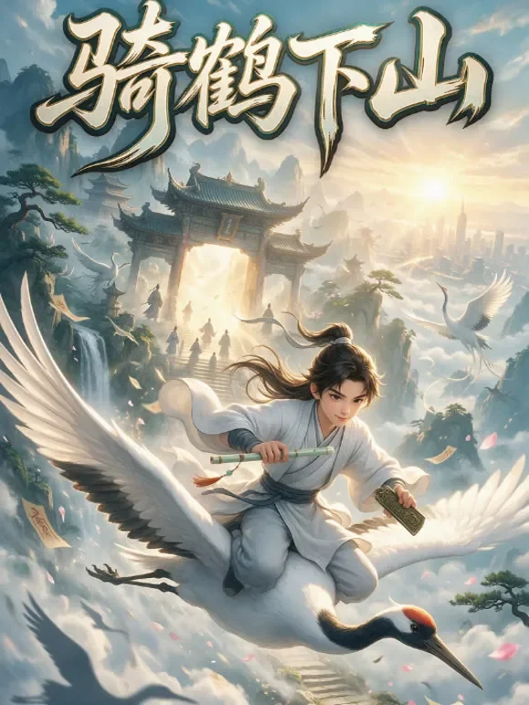 骑鹤下山动漫海报