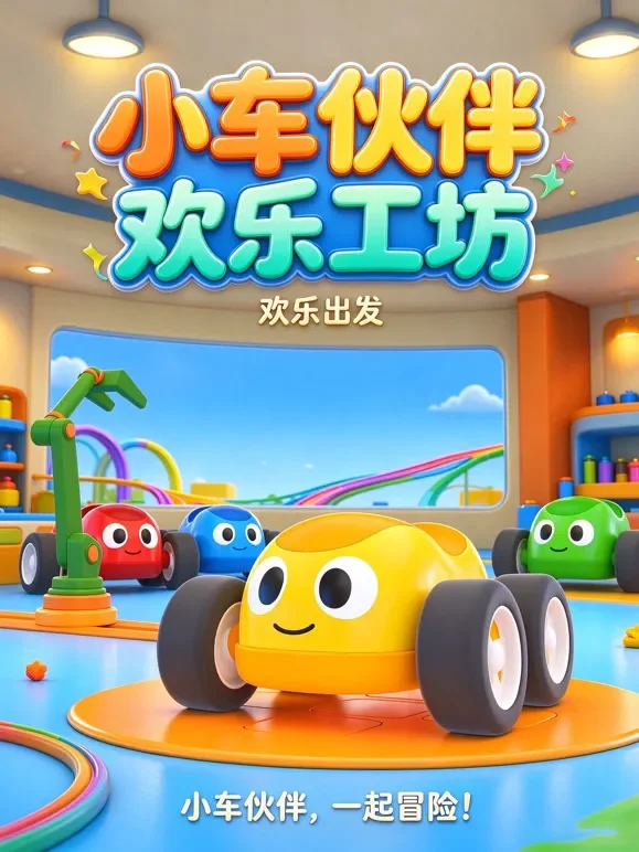 小车伙伴欢乐工坊动漫海报
