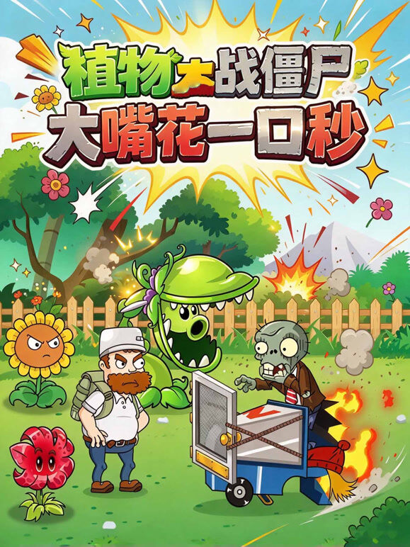 植物大战僵尸：大嘴花一口秒
