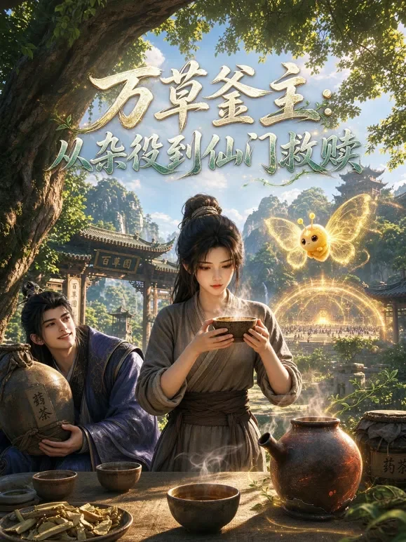 万草釜主：从杂役到仙门救赎动漫海报