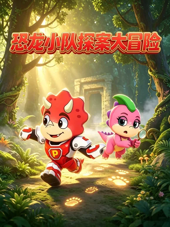 恐龙小队探案大冒险动漫海报
