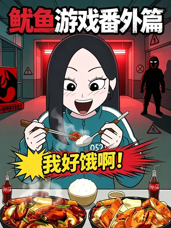 鱿鱼游戏番外篇：我好饿啊！动漫海报