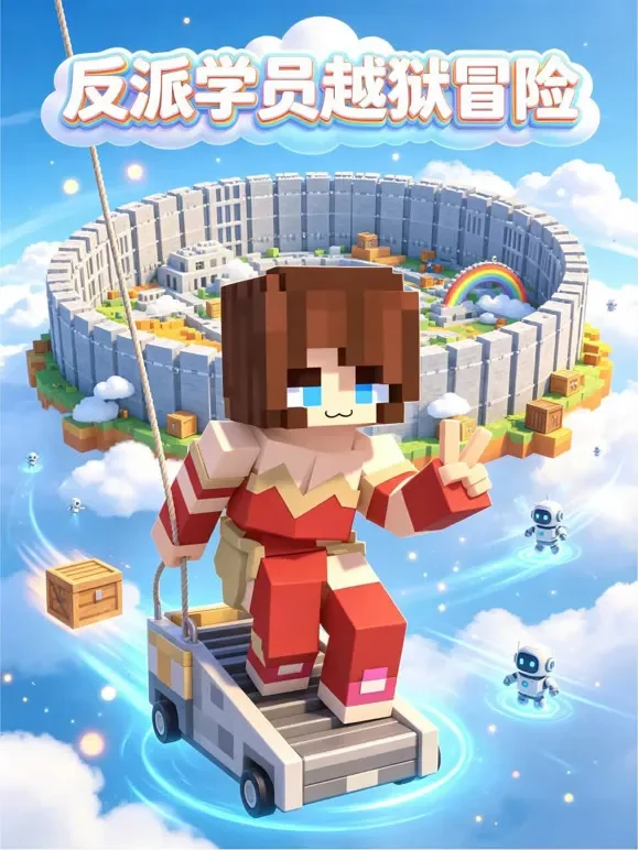 反派学员越狱冒险动漫海报