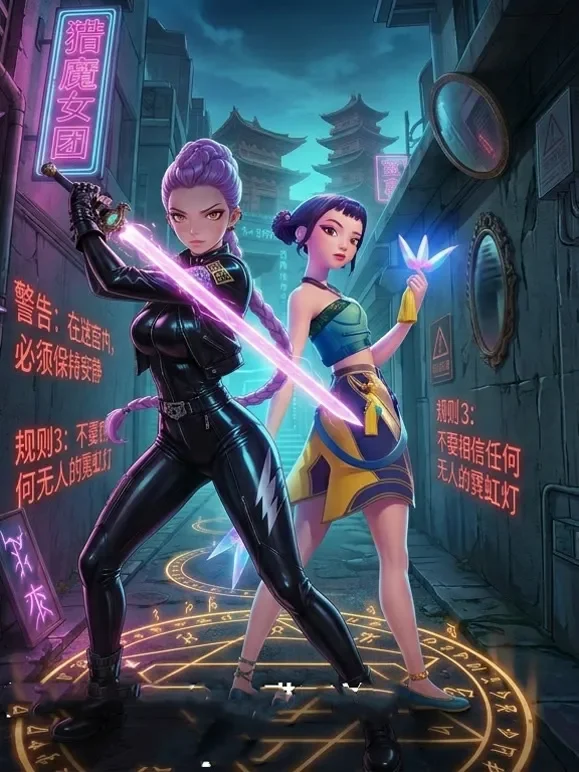 猎魔女团规则怪谈动漫海报