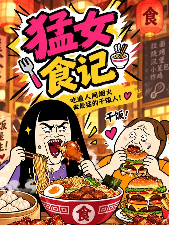 猛女食记动漫海报