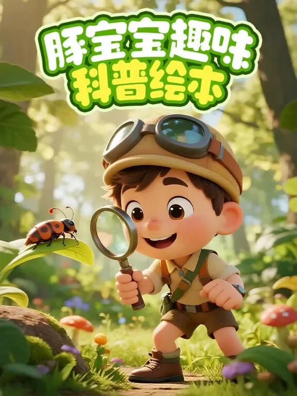 豚宝宝趣味科普绘本动漫海报