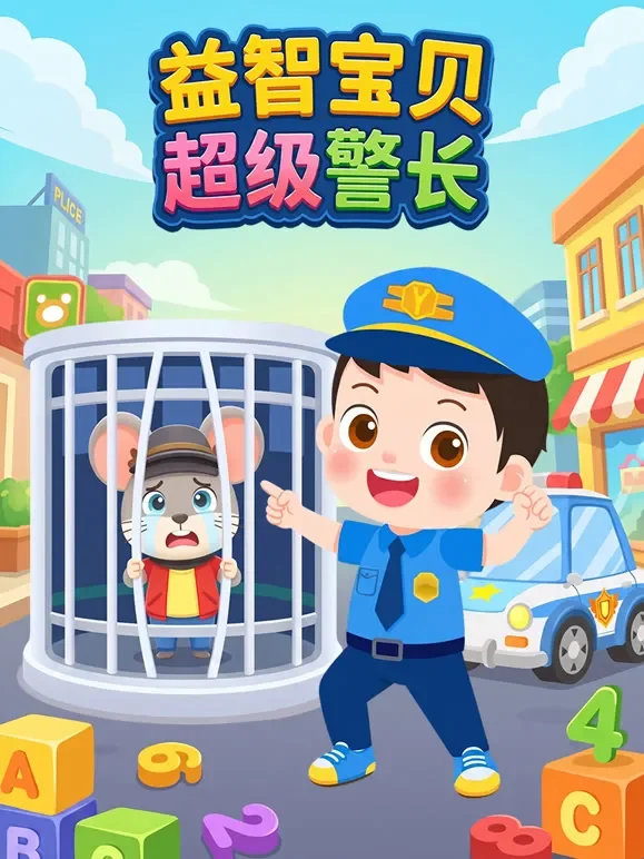 益智宝贝超级警长动漫海报